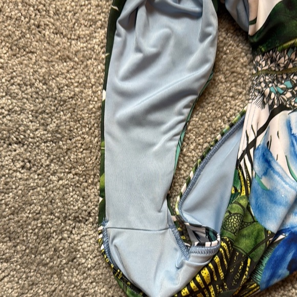 Swimnista x Christian Lacroix Tropical Print women’s long sleeve bathing suit - Picture 7 of 9